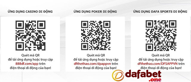 Tải ứng dụng Dafabet Poker bằng mã QRcode